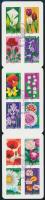 Virágok bélyegfüzet elsőnapi bélyegzéssel, Flowers stamp-booklet with first day cancellation