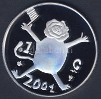 Hollandia 2001. 1G Ag "Gyermekrajz" nagyalakú utánverete 31,32g T:PP