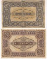 1920. 50K "Orell Füssli Zürich" nyomdahely jelöléssel + 100K "Orell Füssli Zürich&quo...