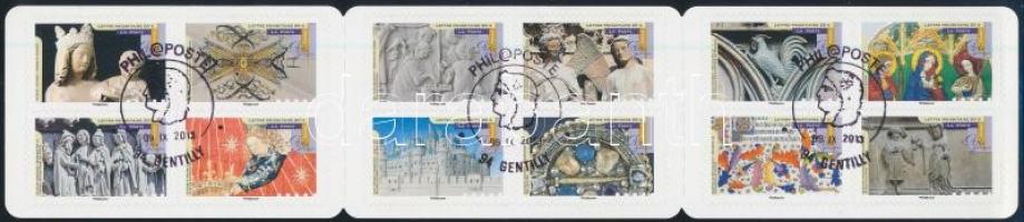 Gótikus művészet bélyegfüzet elsőnapi bélyegzéssel, Gothic art stamp-booklet with first day cancellation