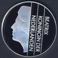 Hollandia 1985. 2 1/2G nagyalakú Ag utánverete 31,30g T:PP