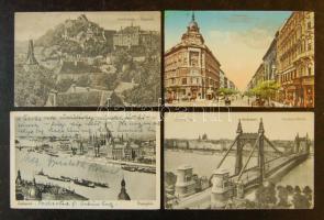 70 db magyar városképes lap, legnagyobbrészt háború előtti