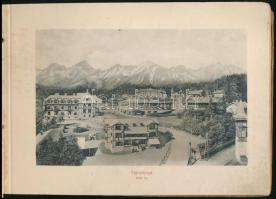 cca 1900 A Magas-Tátra. Hohe Tatra. hn.,én., ny.n., 21 t. (Fekete-fehér fotók.) Kiadói haránt-alakú ...
