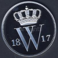 Hollandia 1817. 1c nagyalakú Ag utánverete 31,35g T:PP