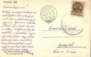 1940 Tusnádfürdő, Baile Tusnad; fürdőzők / spa, bathing people. Adler Oscar photo + "1940 Kézdi...