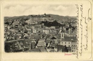 1902 Budapest I. Tabán, Királyi vár, templomok (apró szakadás / tiny tear)
