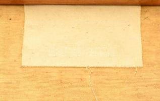 Jaksa István (1894-1982): Fiume. Olaj, vászon (festék lepattanásokkal), jelzett, 65×90 cm