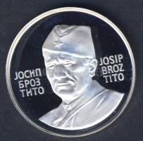 Jugoszlávia 1973. "Tito-30. évforduló" Ag emlékérem T:PP