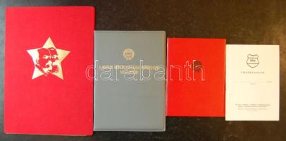 5 db szocialista katonai oklevél rajtuk 2 db Czinege Lajos eredeti aláírás