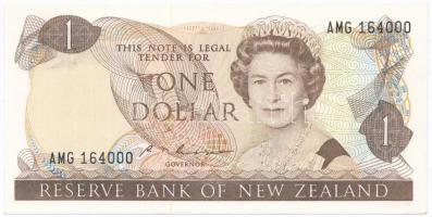 Új-Zéland 1985-1989. 1$ T:I  New Zealand 1985-1989. 1 Dollar C:UNC