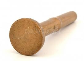Nagyméretű bronz pecsényomó véset nélkül 18 cm
