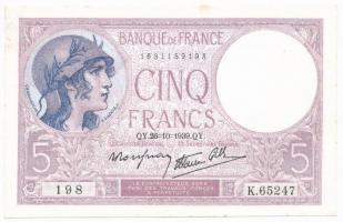 Franciaország 1939. 5Fr T:I France 1939. 5 Francs C:UNC