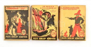 34 db Pesti Hírlap könyvek. Ponyva regények jó állapotban