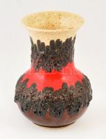 Német retró váza, jelzett, apró kopásnyomokkal, m: 14,5 cm