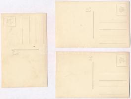 1932 Tátra, Vysoké Tatry; 6 db fotó képeslap télen / 6 photo postcards from winter