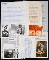 1985-1986 Vegyes hajózással kapcsolatos papírrégiség tétel, 15 db, fotók, levelek, nyomtatványok, Dr. Juba Ferenc (1915-2006) tengerész, hajóorvos hagyatékából.