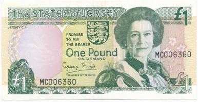 Jersey 1989. 1P T:II Jersey 1989. 1 Pound C:XF