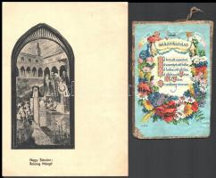 cca 1930-1990 Vegyes vallási témájú papírrégiség tétel, 6 db