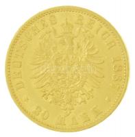Német Birodalom 1887A 20M Au "I. Vilmos" (7,95g/0.900) T:1- kis ph. German Empire 1887A 20...