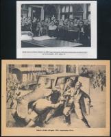 cca 1946-1950 Régi nyomtatványok, képek Rákosi Mátyás arcképével, 6 db