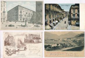 6 db RÉGI külföldi városképes lap / 6 pre-1945 European town-view postcards