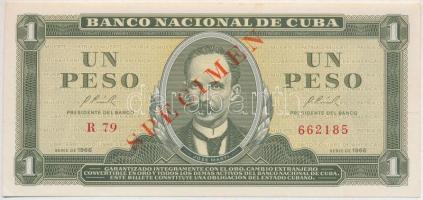 Kuba 1966. 1P SPECIMEN T:I Cuba 1966. 1 Peso SPECIMEN C:UNC Krause 94.s