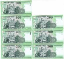 2006. 200Ft "FA" (7x) sorszámkövetők T:I