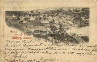 1899 Vízakna, Salzburg, Ocna Sibiului; fürdő / spa (Rb)