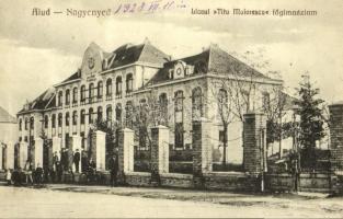 1928 Nagyenyed, Aiud; Titu Maiorescu főgimnázium / Liceul / school