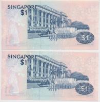Szingapúr 1976. 1$ (2x) sorszámkövetők T:I
Singapore 1976. 1 Dollar (2x) sequential serials C:UNC
...