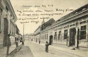 1907 Szászváros, Broos, Orastie; utca / street