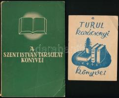 1934-1948 Vegyes könyves prospektus tétel, 4 db: Singer és Wolfner Karácsonyi Könyvjegyzék (1934), S...