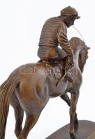 Jelzés nélkül: Zsoké. Bronz, talapzaton, m: 25 cm, h: 26 cm