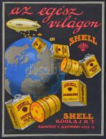 cca 1930 Shell reklámplakát. Litográfia. 23x30 cm