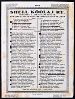 cca 1930 Shell reklámplakát. Litográfia. 23x30 cm