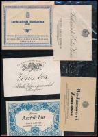 cca 1920-1940 Vegyes papírrégiségek, címkék reklámok