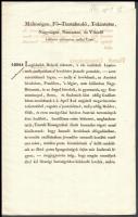 1844 Királyi Magyar Helytartótanács irata a postabérek emelkedéséről