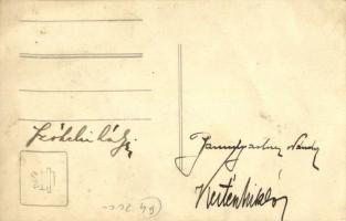 Darutollas katonák a Horthy korszakból / Hungarian soldiers from the Horthy era, with crane feathers...