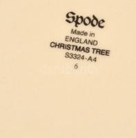 Spode karácsonyi bögre és tányér, tálka, szett + bontatlan szalvéta csomag, matricás mázas kerámia, ...
