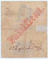 1859. 5G korabeli hamisítványa, "Falsificat" felülnyomás a hátoldalon T:IV
Austrian Empir...