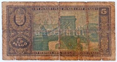 1926. 5P "A001 - 041839" T:IV 
Hungary 1926. 5 Pengő "A001 - 041839" C:G 
Adam...