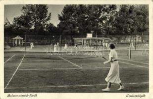 1941 Balatonalmádi-fürdő, teniszpályák, teniszezők, sport (EK)
