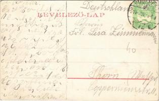 1911 Budapest V. Szent István templom, Bazilika. Montázslap kislánnyal