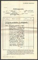 1911 A Budapest III. kerület Kiscelli utcai elemi iskola építéséhez szükséges toronyóra részletezése és költségvetése, az eredeti ajánlathoz készült másolat