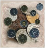 1998. 50f-200Ft (10xklf) forgalmi sor dísztokban + 1998. 100Ft alpakka "1848-1849. Szabadsághar...