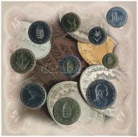 1998. 50f-200Ft (10xklf) forgalmi sor dísztokban + 1998. 100Ft alpakka "1848-1849. Szabadságharc 150. évfordulójára" T:BU Adamo FO31