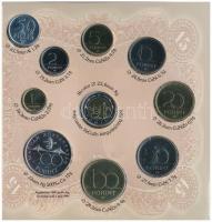 1998. 50f-200Ft (10xklf) forgalmi sor dísztokban + 1998. 100Ft alpakka "1848-1849. Szabadsághar...