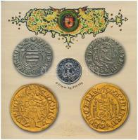 2008. 1Ft-100Ft (7xklf) "Reneszánsz emlékév" forgalmi sor szettben + Mátyás denár Ag fantá...