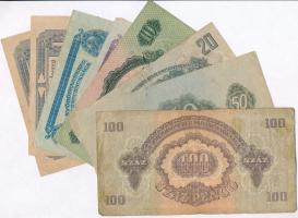 1944. 1P-100P "A Vöröshadsereg Parancsnoksága" (8x) T:III közte szép papír is