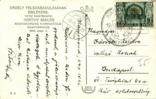 1940 Nagyvárad, Oradea; bevonulás, Horthy Miklós / entry of the Hungarian troops, Regent Horthy + &q...